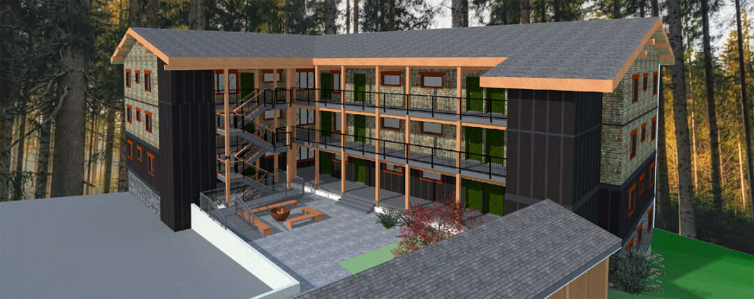 rendered image of the Miller Road Community Housing Project